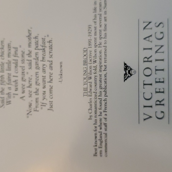 1980's Unused Victorian Greeting Card - "The Chickens" w/Scalloped Envelope - Picture 9 of 12